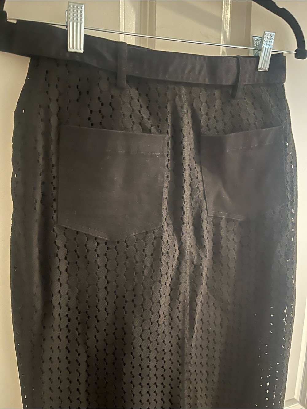 SOLID & STRIPED The Harper Lace Midi Skirt in Black Size XS - Like New - Picture 13 of 15